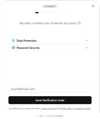 Finatic Connect: users authenticate inside your product